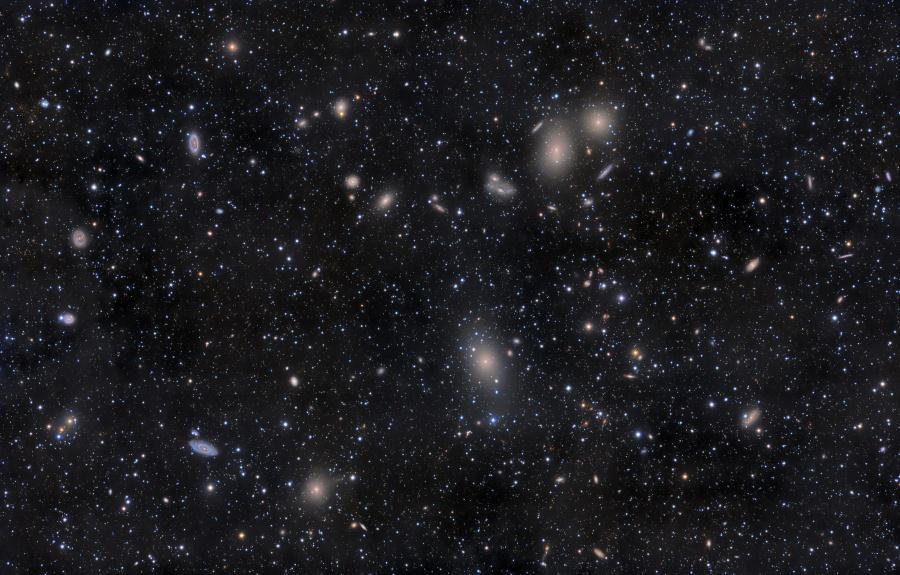 Der Virgo-Haufen 5 x 3 Grad M 88 M 86 M 84 M 91 NGC 4477 NGC 4473 NGC