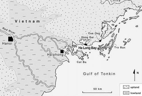 Über die Felsformationen wird auch gesagt, dass sie aus dem Schwanz des Drachen entstanden sind (HALONGBOAT.COM 2009). Die Halong-Bucht besteht aus mehr als 2.000 Inseln (vgl. Abb. 7 und 8).