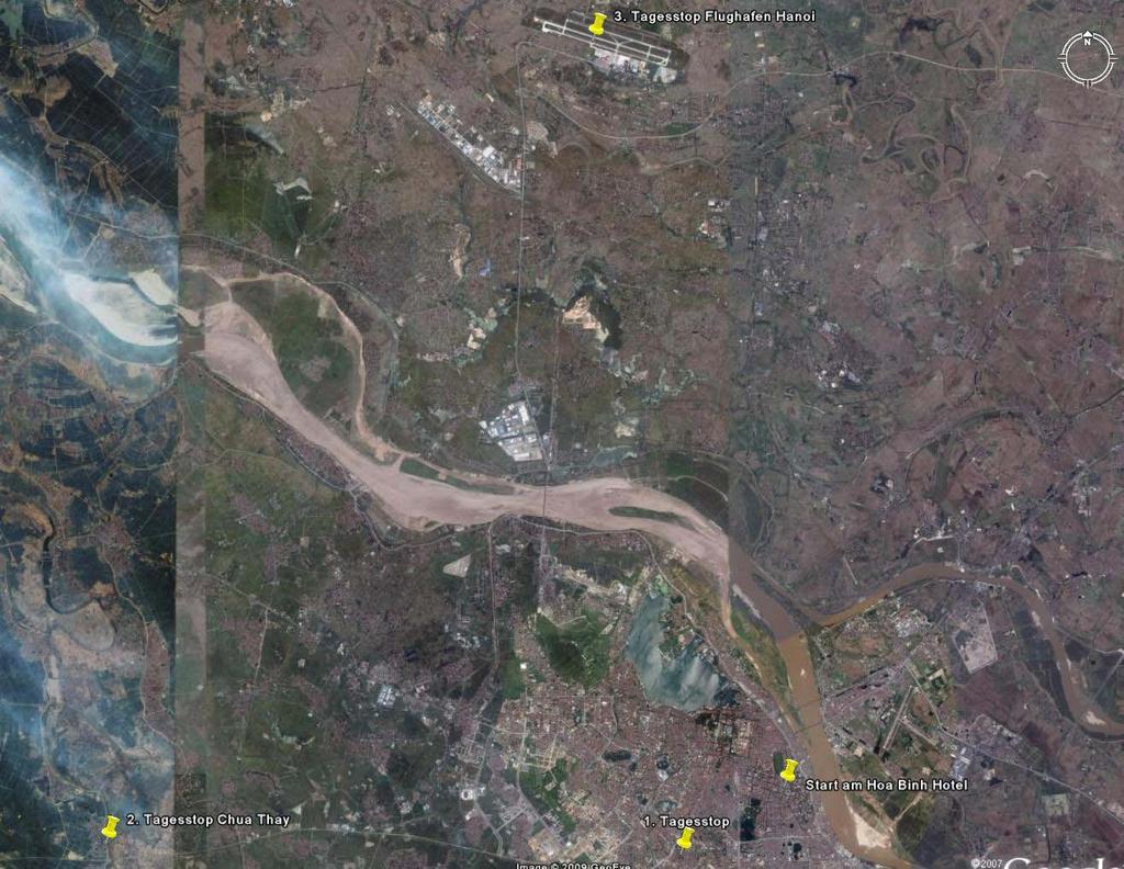 5. Oktober 2008 Von Pagoden zu Skyscrapern Ein Querschnitt von der ethnisch-religiösen Prägung hin zur Bevölkerungsentwicklung CARSTEN EITER / GUNDA STAHL 4 Hanoi 1 3 Abb.1: Routenplan 05.10.