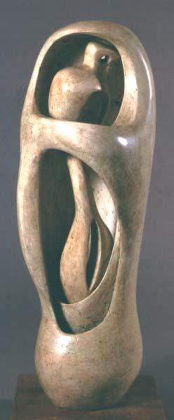 - 10 - Henry Moore: Arbeitsmodell für aufrechte innere und äußere Form (Mutter und Kind)