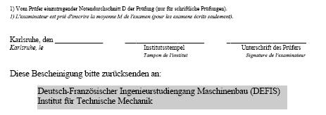 Studiengang Maschinenbau 2/2 (Klausur Materialflusslehre) Deutsch-Französischer Doppeldiplomstudiengang Maschinenbau Anmeldung