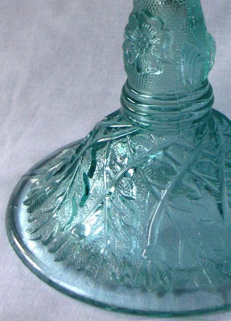 )ranken, Sablée farbloses Pressglas, H 2 cm, D 14,9 cm Hersteller unbekannt, Deutschland?, vor 1900?
