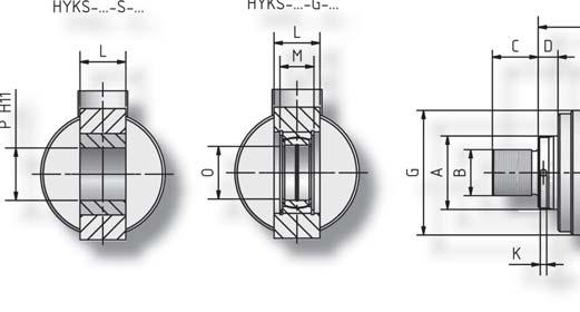 DIFFERENTIALZYLINDER MIT GELENK- / SCHWENKAUGE Differentialzylinder mit Gelenk- / Schwenkauge Typ Kolben- Kolben- stangen- A B C D E F G H W-Rohr (Standard) Metr.