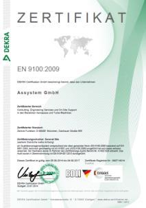 9001 EN 9100 EN ISO 27001 Automotive