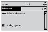 Primjer programiranja pretvarača 1. 3-15 Reference Source 1 2.