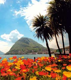 Lugano & Swiss Miniatur Das Tessin gilt als der Sonnenbalkon der Schweiz und ganz besonders die charmante Stadt Lugano am gleichnamigen See mit ihrer mediterranen Vegetation.