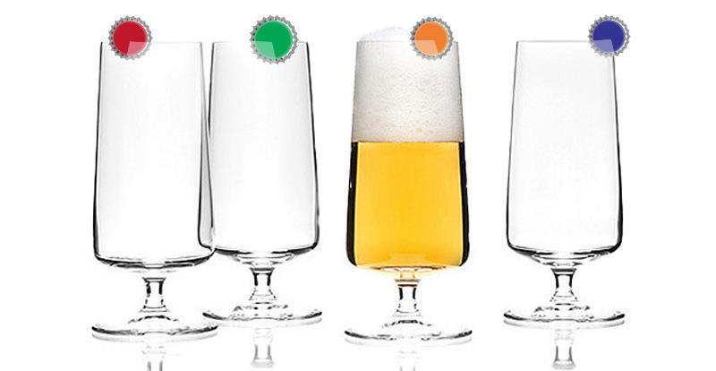 Glasmarker Ideal als On Pack Artikel zu jedem Kasten Bier, ein Set Glasmarkierer