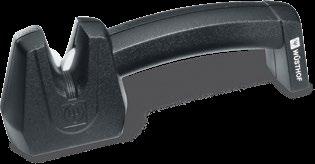 Can be used also for serrated knives. For these type of knives only use the 2. stage.