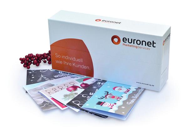 Weihnachten Zeit der Kundenbindung und Umsatzgewinnung Aufmerksamkeitsstark, hochwertig, individuell, personalisiert, verkaufsfördernd mit diesen Vorgaben entwickelt Euronet sein Marketingangebot für