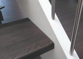 So kann beispielsweise auch auf engstem Raum eine platzsparende Galerietreppe eingebaut werden.
