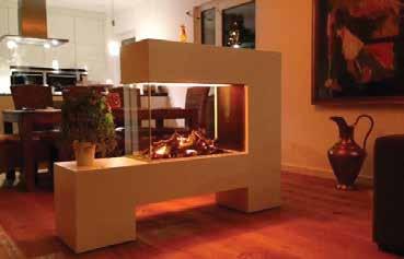 Natürlich entsteht wie bei jedem Brennvorgang auch bei unseren Kaminen das Nebenprodukt Wärme.