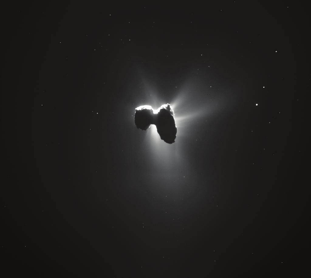 Rosetta war im März 2004 gestartet und kam nach mehreren SwingbyManövern und einem Tiefschlaf zwischen Juni 2011 und Januar 2014 im August 2014 in eine Umlaufbahn um Tschuri.