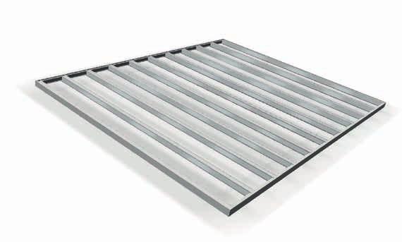 Terrassen-Tragsystem handelt es sich um eine Aluminium-Unterkonstruktion, die je nach gewünschter Nutzlast, Spannweiten von bis zu 3 m zulässt.
