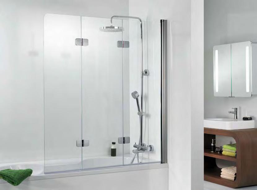 BADEWANNENAUFSÄTZE Perfekter Duschkomfort in der Badewanne Premium Softcube, 3-teilig Auch als 3-teilige Badewannen-Lösung bietet die neue Serie Premium Softcube höchsten Duschkomfort in der