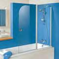 Serienmäßig ausgestattet mit einer hochwertigen Glasablage für zusätzliche Ablagefläche in der Duschzone und integriertem Handtuchhalter bietet er höchsten Komfort in Ihrem Wannenbad.