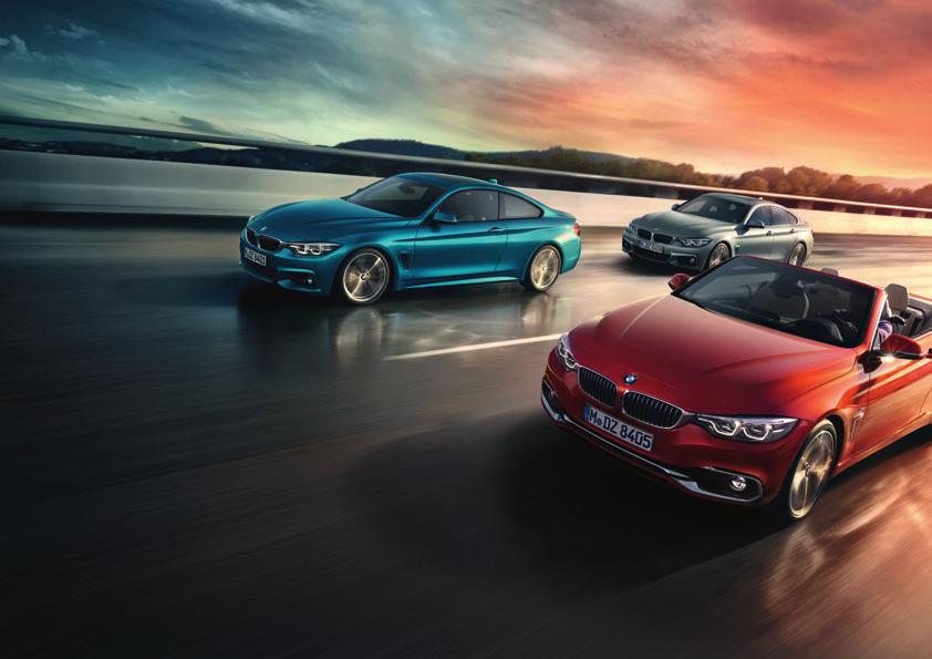 NEUE AUTOMOBILE DIE NEUEN BMW 4er MODELLE HINREISSENDE FAMILIE Die neuen BMW er Modelle Coupé, Cabrio und Gran Coupé bilden den kraftvollen Kern der Marke BMW.