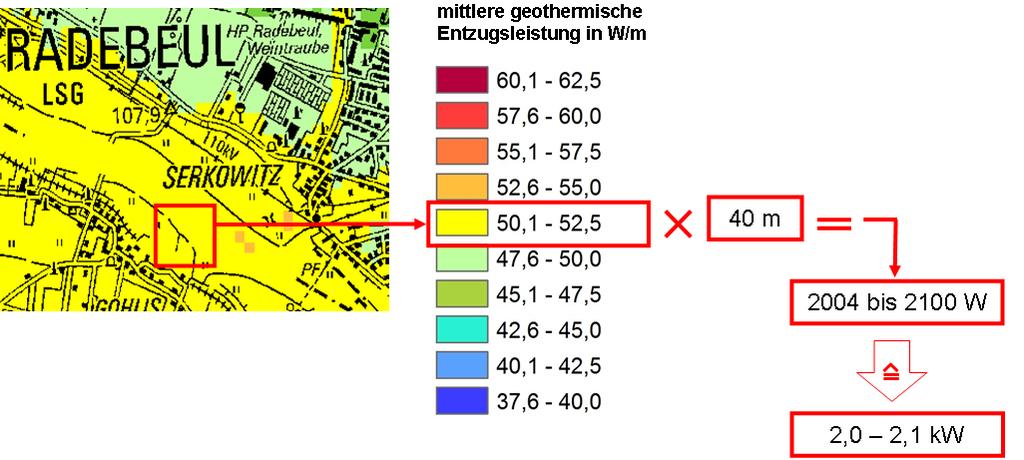 Geothermische Karte (GTK 50) - Wie bedient man die GTK 50?
