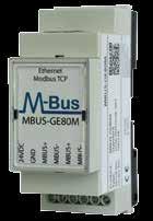 Kapitel 05 Gateway MBUS-GEM Gateway MBUS-GEM Gateway M-Bus auf Modbus TCP Kommunikationsschnittstelle für die Einbindung von Verbrauchszählern in die GridVis.