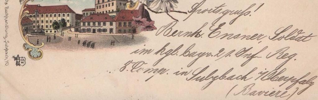 Wir sehen nur eine kleine Auswahl aus dem ehemaligen Landkreis Sulzbach-Rosenberg. Die Ansichtskarte entwickelte sich um 1870 mit der durch die Postanstalten versendeten bebilderten Postkarte bzw.