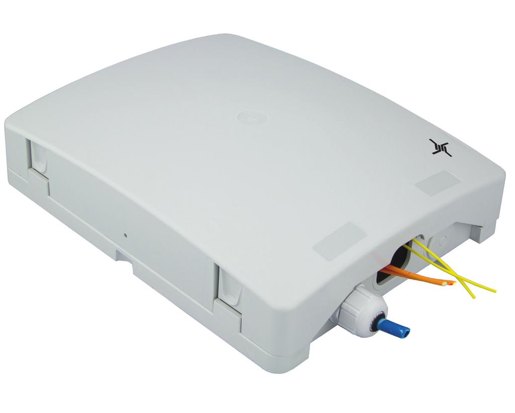 Verschraubung für LWL Kabel, Leerrohre (von Ø 5-9 mm) oder TICNET-Kabelaufteiler ODS-Mini Technische Daten: Schutzklasse nach IEC 60529: IP54 Material: PC, IK 04 Abmessungen: 250 x 200 x