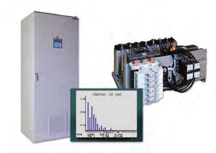 PQS Power Quality Solutions Verdrosselte Blindleistungskompensation Oberschwingungsfilter Oberschwingungsfilter zur Verbesserung der Netzqualität.