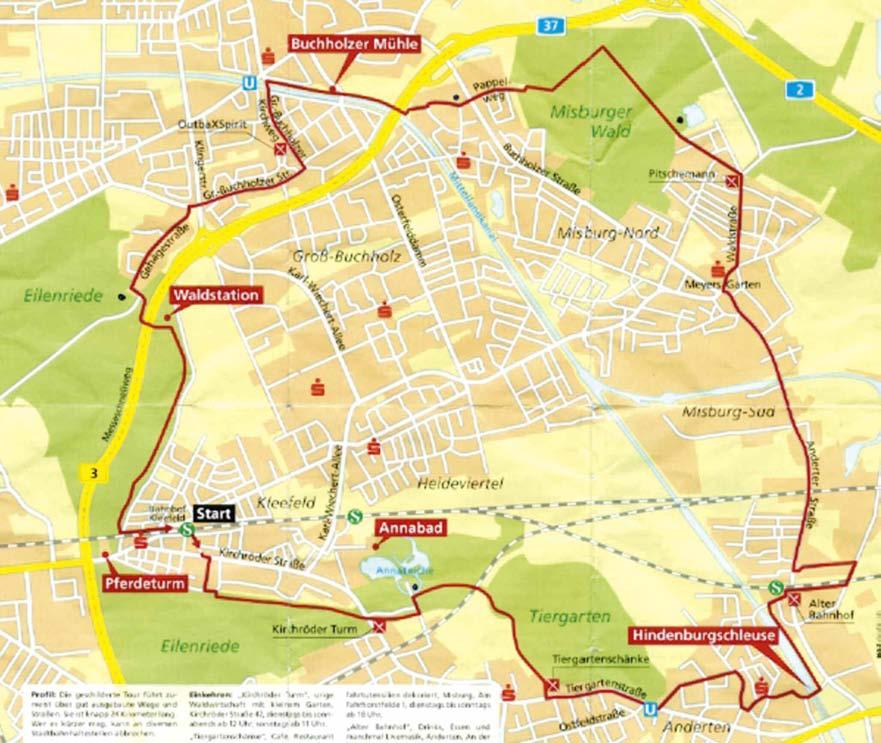 Seite 24 KULTUR PUR IV/2011 Empfehlenswert: Radtouren in der Region Pappelwiese, nicht -weg. Unser Start. Parkmöglichkeit.