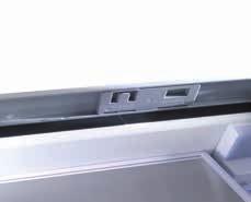 Vent-lock system Easy-fix Lösung Durch einen einfachen unsichtbaren Mechanismus werden die CRUISE Elegance Kühlschränke in