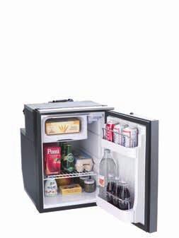 Der Kühlschrank ist mit einem Einlegeboden und zwei Halterungen innerhalb der Tür sowie einem Gefrierfach von 4 Litern ausgestattet Isotherm CRUISE EL 49 525 380 452 (+50) Typ CR 49 Bruttovolumen (l)