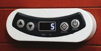 Durch den im Innenraum der Kühleinheit angebrachten Luftsensor erkennt die elektronische Kontrolle jederzeit die aktuelle Temperatur und passt diese den voreingestellten Werten an, indem