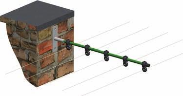 Vertikale/Horizontale Flextop Sie werden als autonome Sicherheitsträger oder als biegsames Verlängerungsstück des Querträgers aus Stahl verwendet.