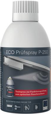 ECO Prüfspray P-250 Prüfspray P-250 356900250 Abnahmeset für ECO Feststellanlagen bestehend aus: Prüfbuch