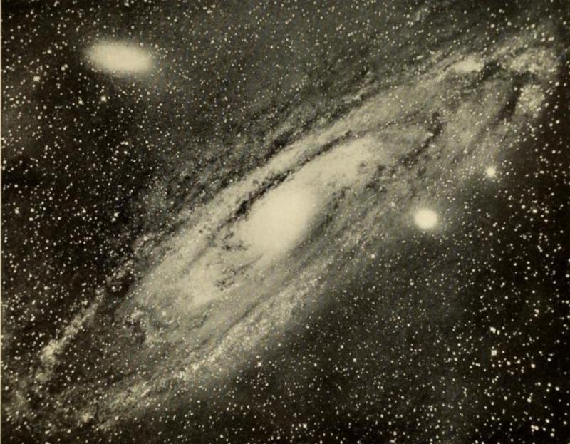 Das ist eine der ältesten Aufnahmen von Andromeda "nebula, photographiert am Yerkes Observatorium um 1900.