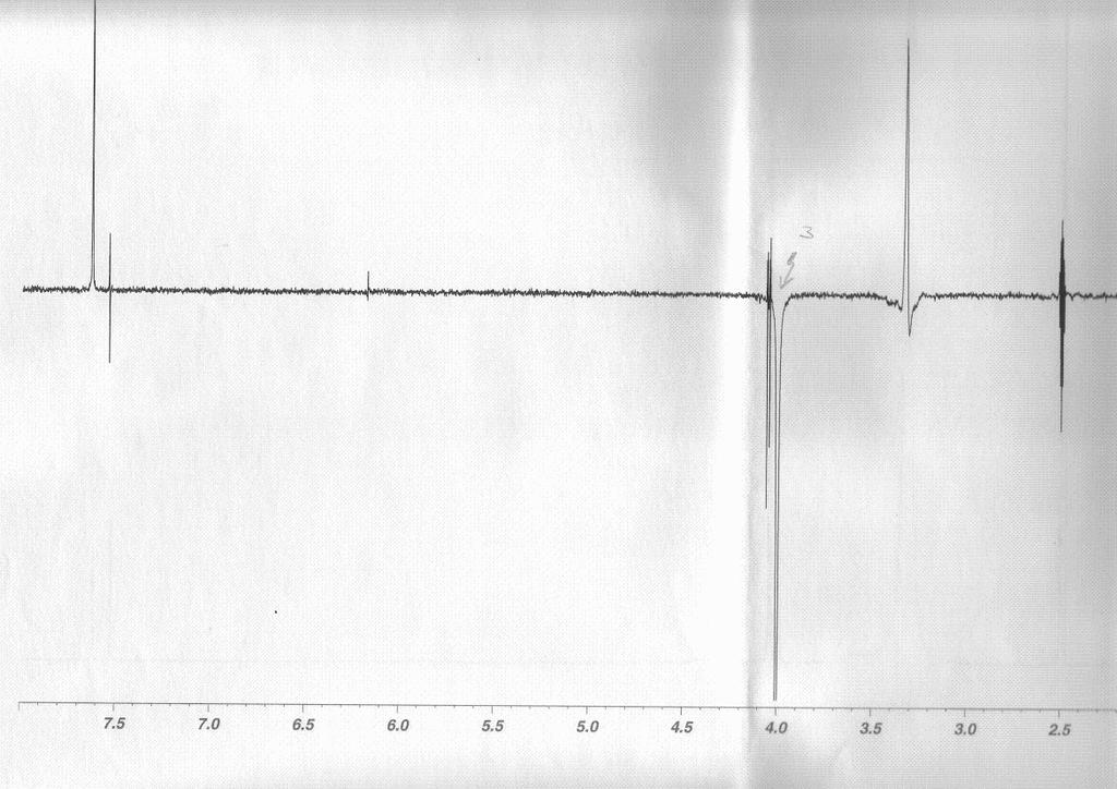 Ergebnisse 53 Positionen der Methoxygruppen konnten erst eindeutig durch die Aufnahme eines NE (Nuclear verhauser Effect) 1 NMR Spektrums eindeutig bestimmt werden.