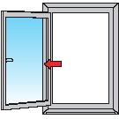 6. Fehlgebrauch Zur Vermeidung von Schäden an den Fenster- und Türelementen beachten Sie folgende Hinweise: 1 Belasten Sie die Rahmen und Griffe