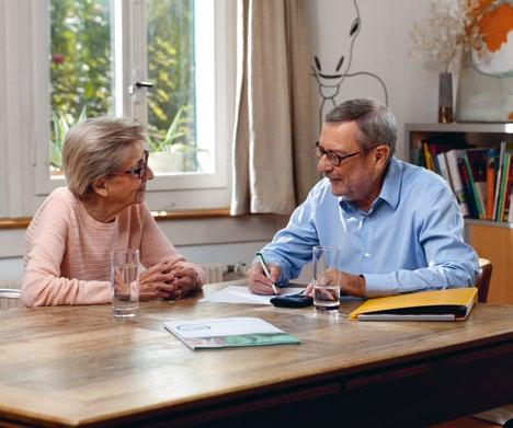 6 Administrativdienst Eine Seniorin oder ein Senior kommt einmal im Monat zu Ihnen nach Hause und unterstützt Sie bei der Erledigung Ihres Zahlungsverkehrs.
