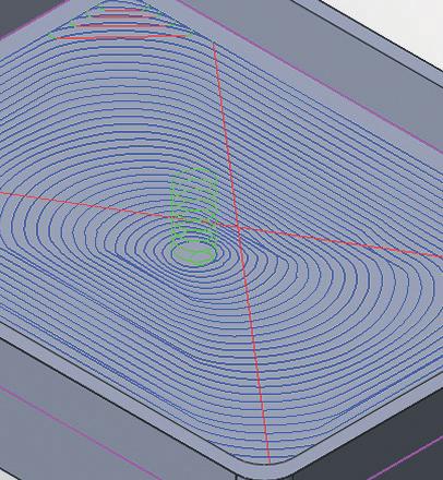 58 1 Vorgehensweise mit SolidCAM Wenn ein vorangegangener Bohr-Job gewählt wurde, erscheinen die X- und Y-Koordinaten der Bohrung in der Liste