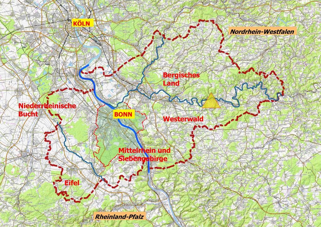 Rhein-Sieg-Kreis, Lage, Naturräume