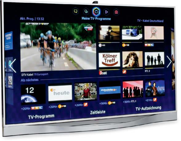 TV und Beamer Smart-TVs gabe bewegter Bilder legte Samsungs UE46F8590 an den Tag sehr gut zu erkennen bei Fußballübertragungen.