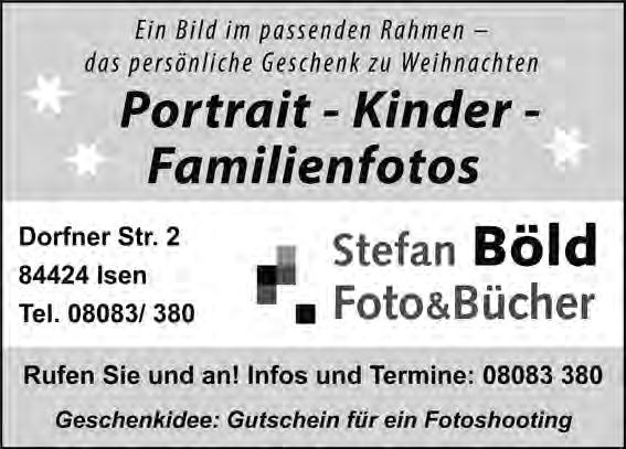 Münchner Straße 3 84424 Isen Tel. 0 80 83/2 11 Fax: 0 80 83/17 26 info@gasthof-klement.de www.gasthof-klement.de 14. + 15. November 19. November 12.