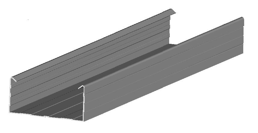 Ausführung und in Sonderlängen lieferbar Decken-C-Profil runde Ausführung
