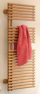 Bad-Heizkörper «Elea» Elea bietet unkonventionelles Design mit funktionalen Vorteilen. Handtücher können ganz einfach von der Seite eingehängt werden.