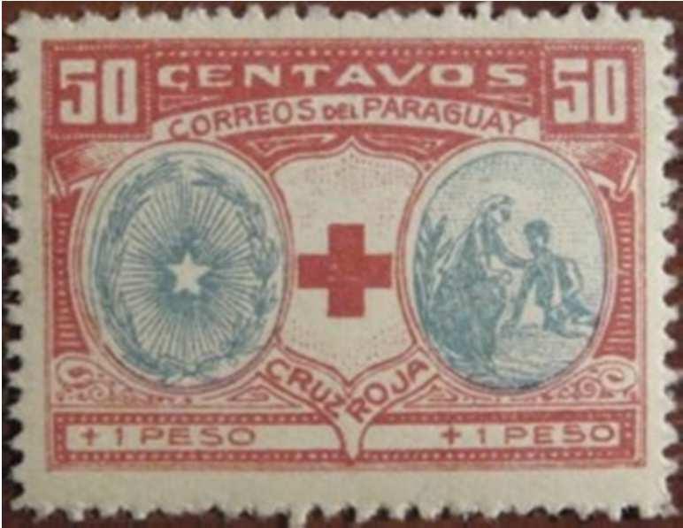 Nicht verausgabte Rot Kreuz Briefmarken Seite 3 1922 Paraguay, Michel-Nr.