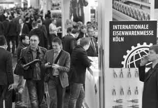 Messen der Branche Eisenwarenmesse Köln - 4. - 7. März 2012: Innovationen, gute Geschäfte und zufriedene Gesichter Die 38. Internationale Eisenwarenmesse Köln endete mit einem guten Gesamtergebnis.