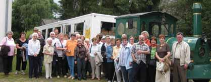 35 Mitglieder und einige Gäste fuhren ab Nieukerk in einem Klassik- Bus, einer der ältesten Setra- Omnibusse Deutschlands aus dem Jahr 1962, in den Naturpark Maas-Schwalm-Nette nach Brüggen.