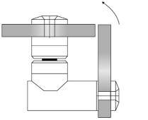 Mauerwerk - Korpus Ø = 25 mm - Magnetfunktion - Gewicht: ca.