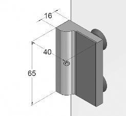 quadratische Form - Abmessung: 38 x 38 x 29 mm - Griffmulde an
