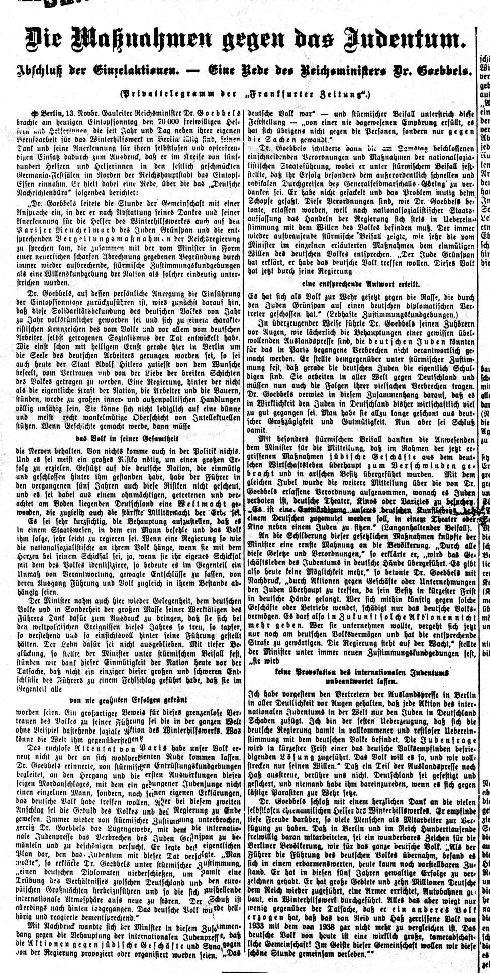 : Die Frankfurter Zeitung wurde 1856 zunächst unter dem Namen Frankfurter Geschäftsbericht gegründet. Dem Grundverständnis nach war sie liberal und demokratisch ausgerichtet.