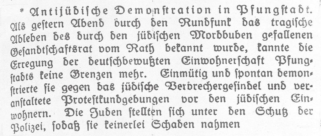 Informationen aus dem Stadtarchiv ge wurde von 4460 auf 6900 Gulden erhöht, was auf eine Renovierung hinweisen könnte. In der Zeitung des orthodoxen Judentums Der Israelit erschien am 14.