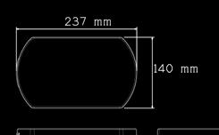 HECKLEUCHTEN TM 9 LED Heckleuchten, 1/4V E Links Rechts Gehäuse aus Schwarzen Kunststoff und Leuchtscheibe aus Polycarbonat Abmessung: 37 x 140 x 9 mm,