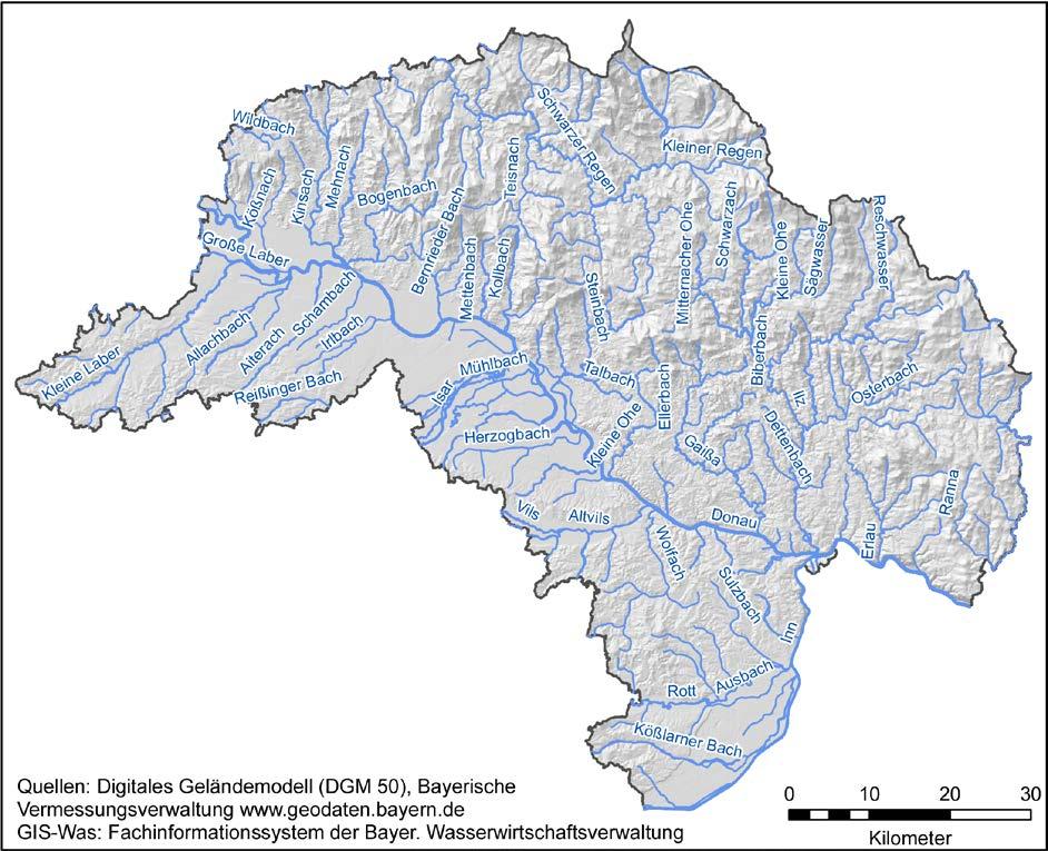 Fachbeitrag zum Landschaftsrahmenplan der Region Donau-Wald (12) Kapitel 4.1 Kalkmangels sehr geringe ph-werte auf und sind deshalb durch Gewässerversauerung gefährdet (s. Kap. 5.2 und Karte 2.2). Natürliche Stillgewässer sind kaum vorhanden.